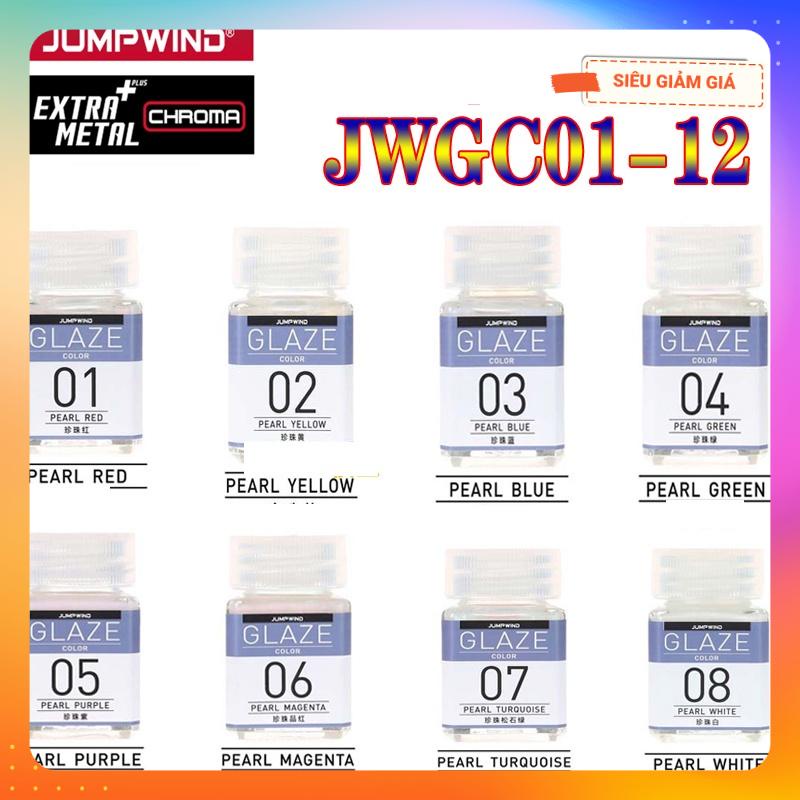 Sơn màu ngọc trai JWGC01-12 JUMPWIND GLAZE 18ML - Sơn Mô Hình