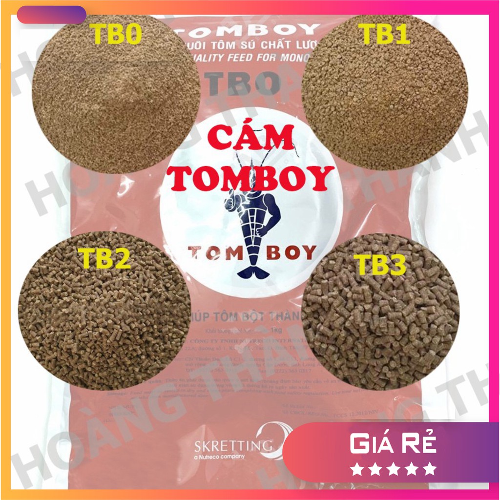 100G Cám TOMBOY Dạng Chìm và Nổi - Thức ăn cho cá 7 màu, guppy, betta, tôm tép cảnh...giàu dinh dưỡng