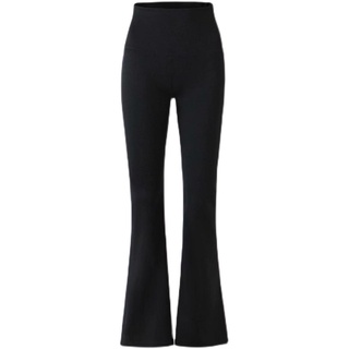 Quần legging ống loe  cạp cao chất cotton co dãn 4 chiều hack dáng