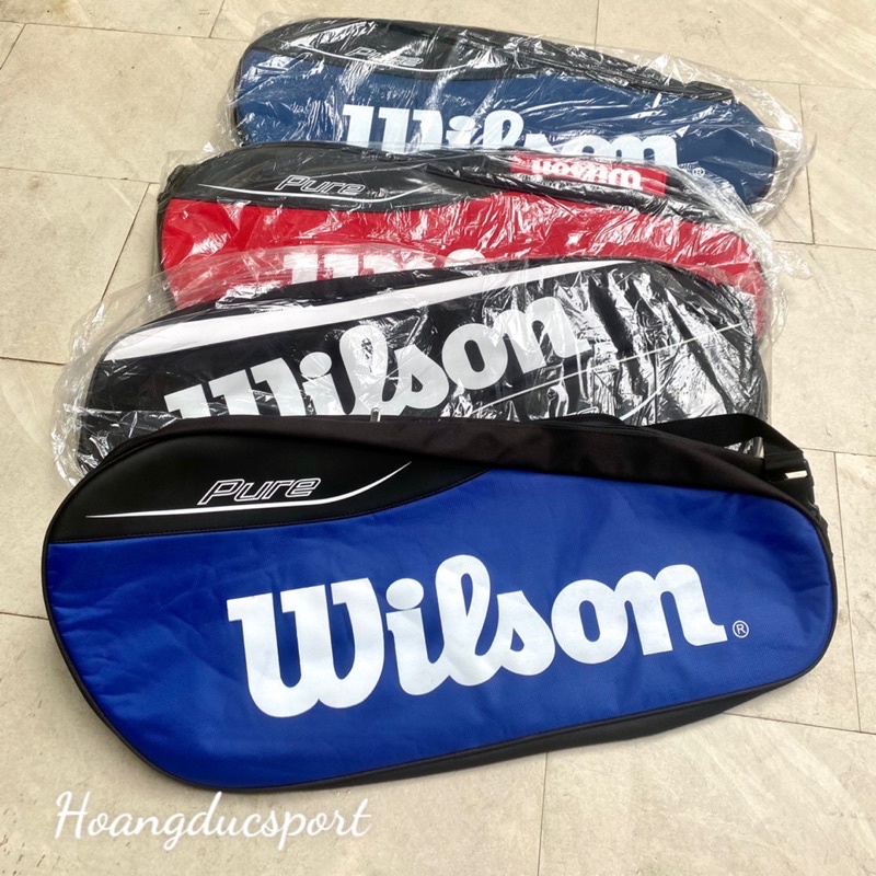 Bao (túi) đựng vợt tennis và cầu lông WILSON (3 ngăn siêu to, dòng cao cấp)
