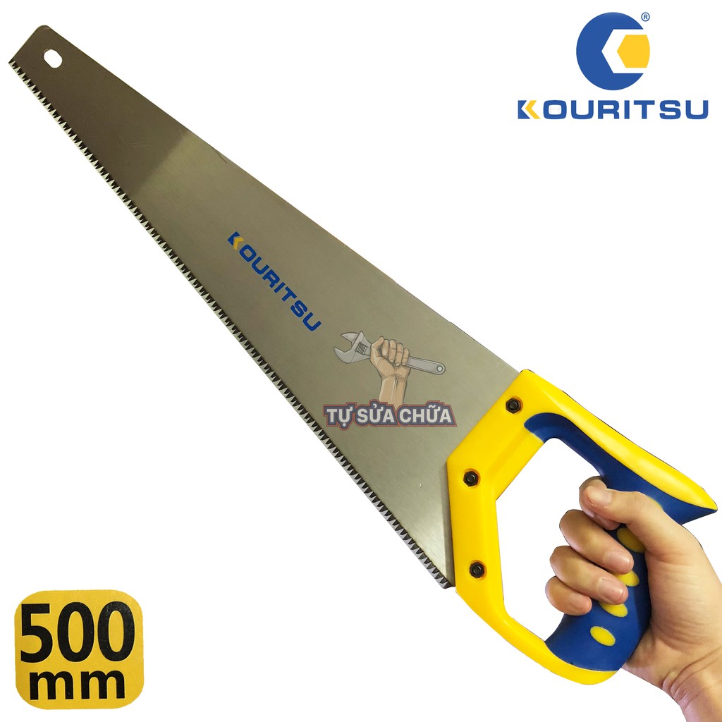 Cưa gỗ cầm tay sắc bén, chống trơn trượt Kouritsu 2 kích cỡ 500mm và 600mm