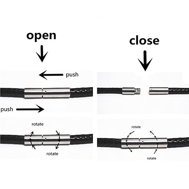 Set 10 Dây Da Màu Đen 2mm 16-21 Móc Khóa Làm Trang Sức DIY