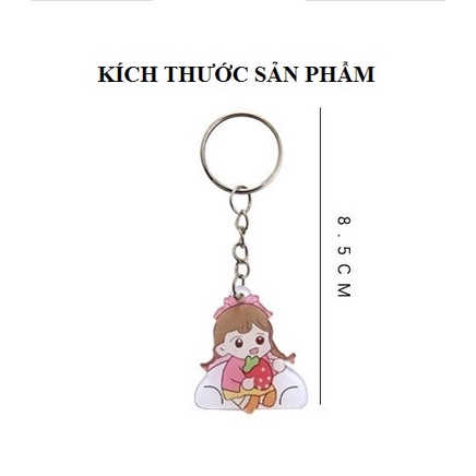 Móc khóa đa năng Chimi PK008 chất liệu Acrylic nhiều mẫu hoạt hình đáng yêu