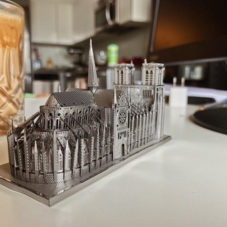 Tự Ráp Mô Hình 3D Kim Loại Lắp Ráp Nhà Thờ Đức Bà Paris