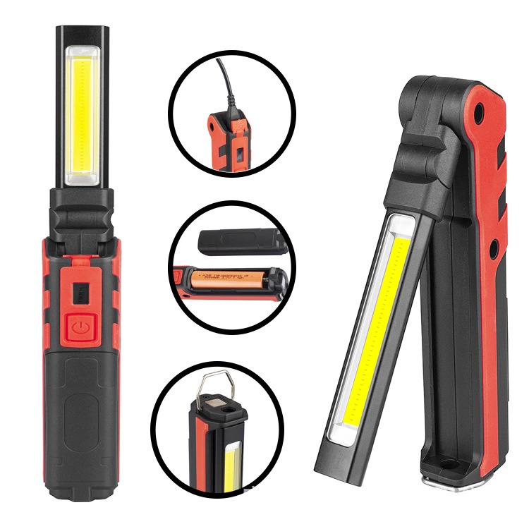 Đèn Led Cob Đa Năng Có Thể Gập Lại Sạc Lại Tiện Dụng Bảo Trì Xe Hơi