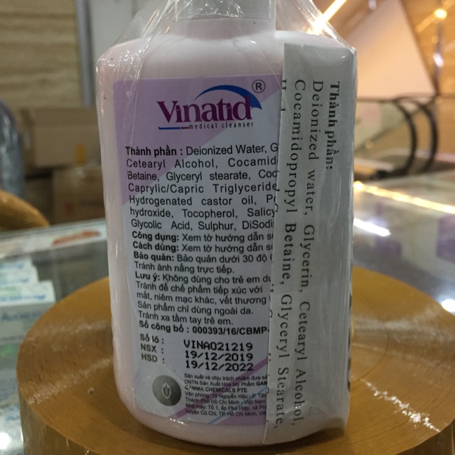 Sữa tắm gội trị nấm VINATID