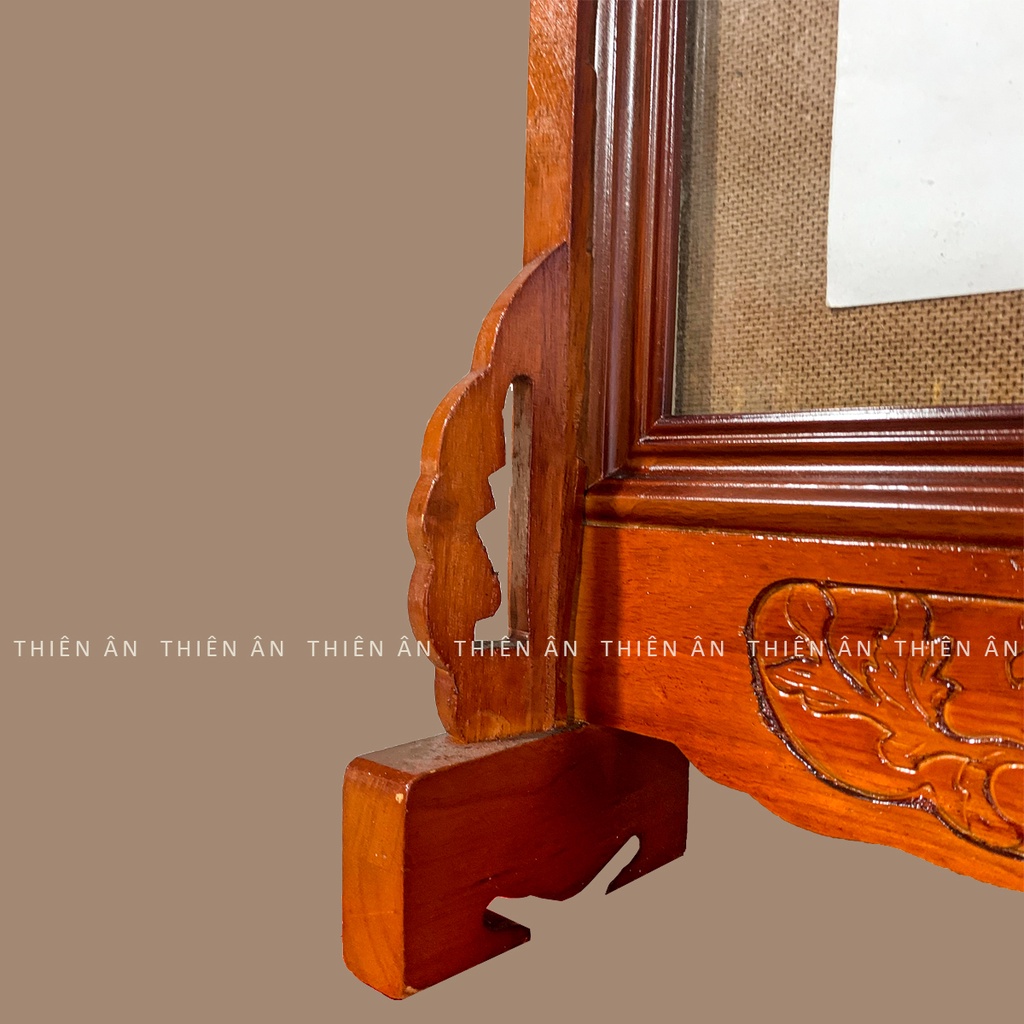 Khung hình thờ  có chân, khung gỗ lồng kiếng mẫu mã đẹp, có 2 màu đen và nâu