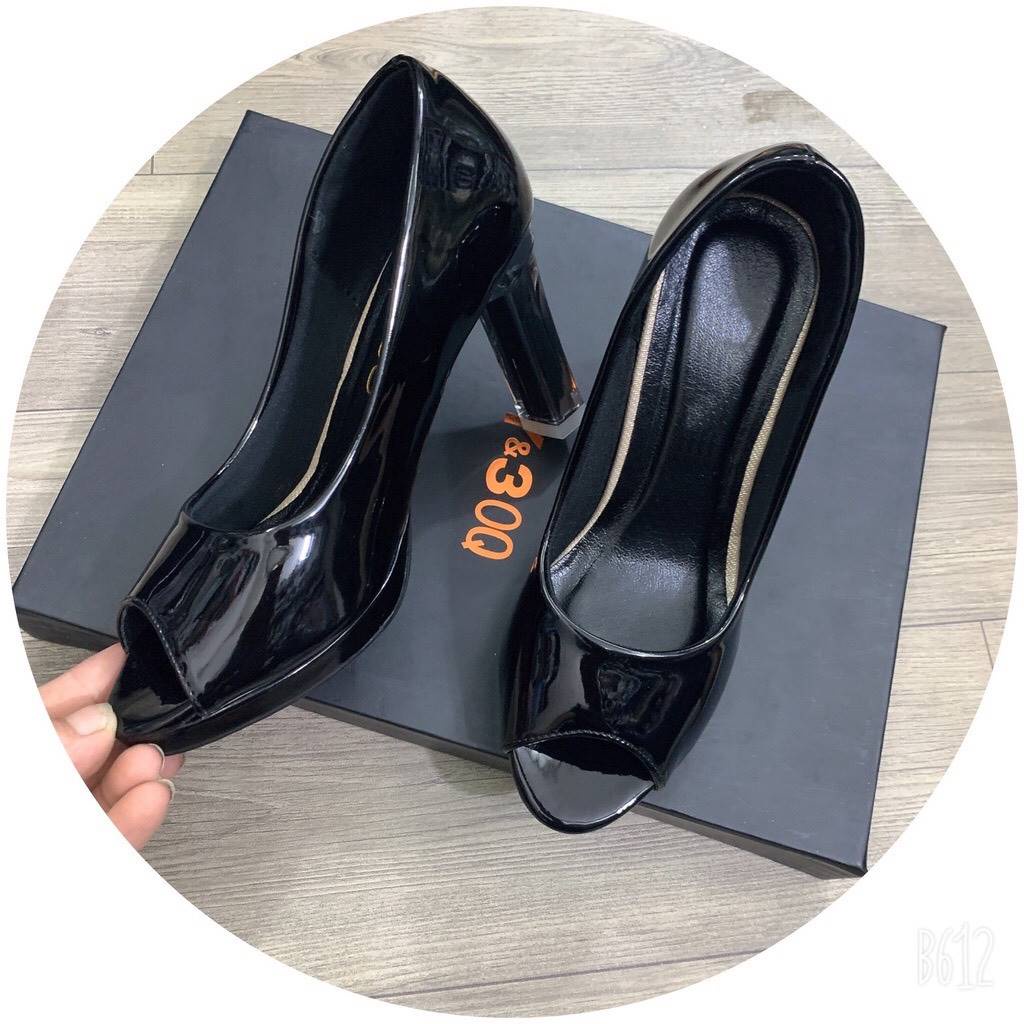 Giày cao gót 9cm nữ hở mũi đế đúp cực thoải mái - C10