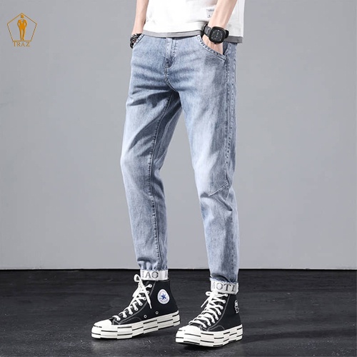 Quần jean rin nam màu đen trắng trơn ko rách chất bò cao cấp co dãn 4 chiều đẹp rin trơn form dáng skinny