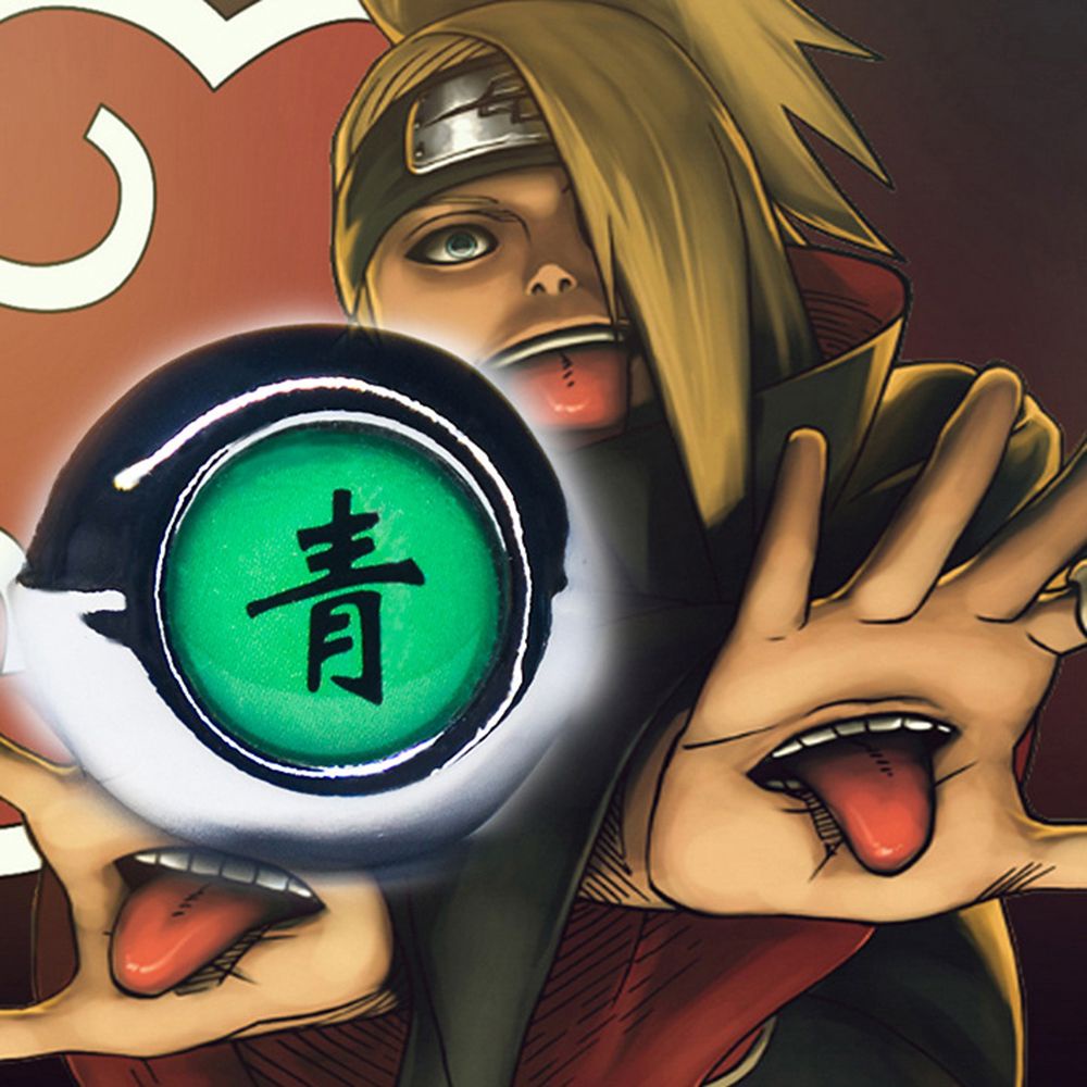 Nhẫn đeo tay dạ quang họa tiết anime Akatsuki phong cách thời trang cho nam và nữ