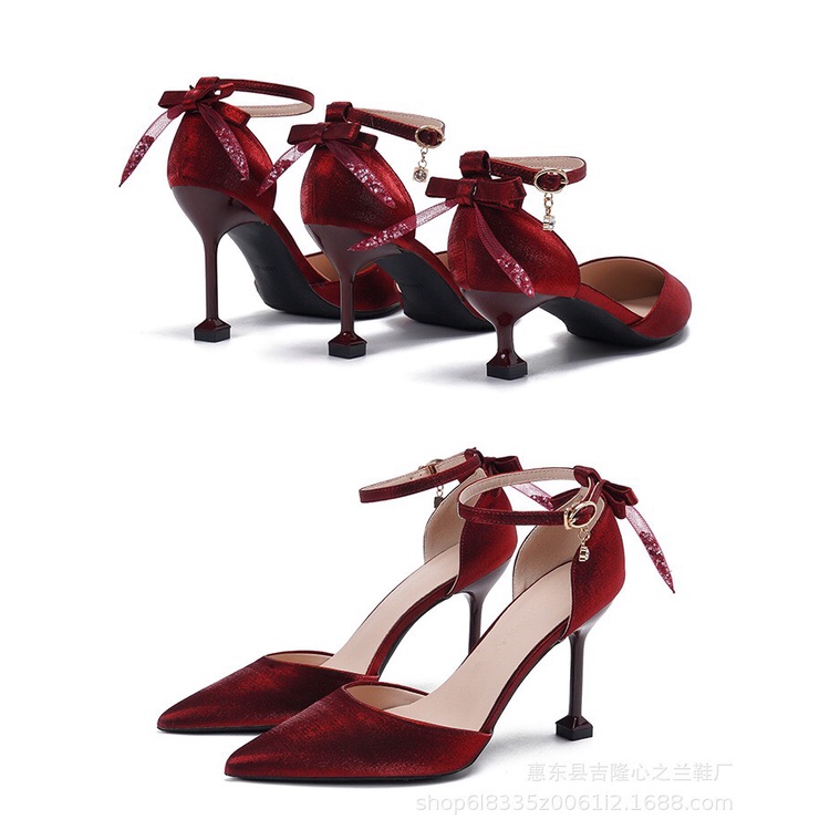 GIÀY CAO GÓT SIZE 30 31 32 ĐÍNH NƠ TIỂU THƯ NHẸ NHÀNG CAO 9CM HÀNG QCCC