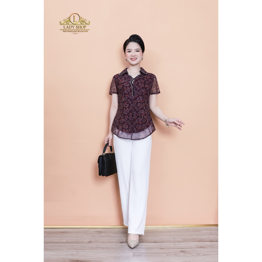 Áo Thun Lưới Trung Niên Ladyshop thời trang nữ cao cấp TK815
