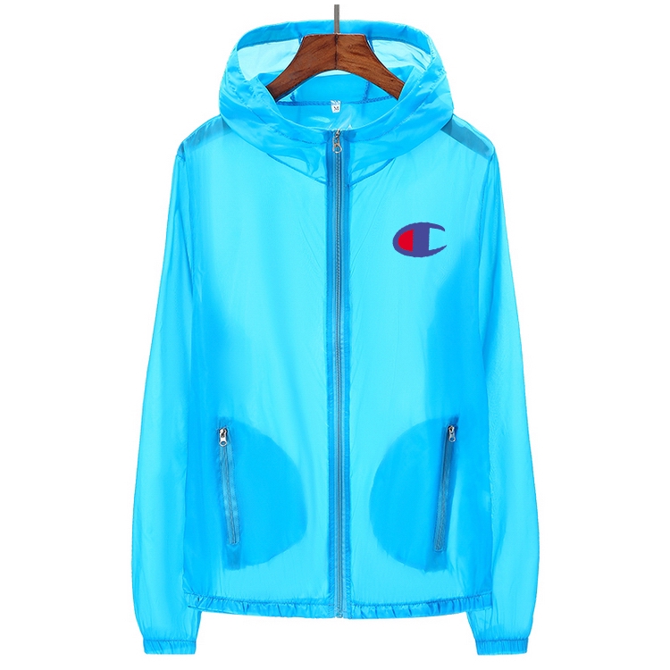 Áo khoác chống nắng không thấm nước in chữ champion phong cách thời trang