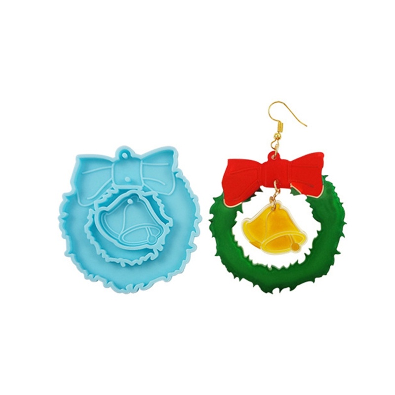 Khuôn Silicone Làm Bông Tai Phong Cách Giáng Sinh