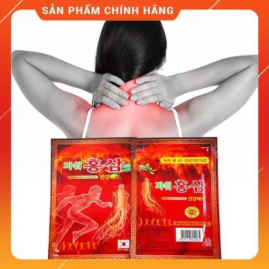 Cao Dán Hồng Sâm Power Đỏ Chính Hãng Hàn Quốc, Túi 20 miếng