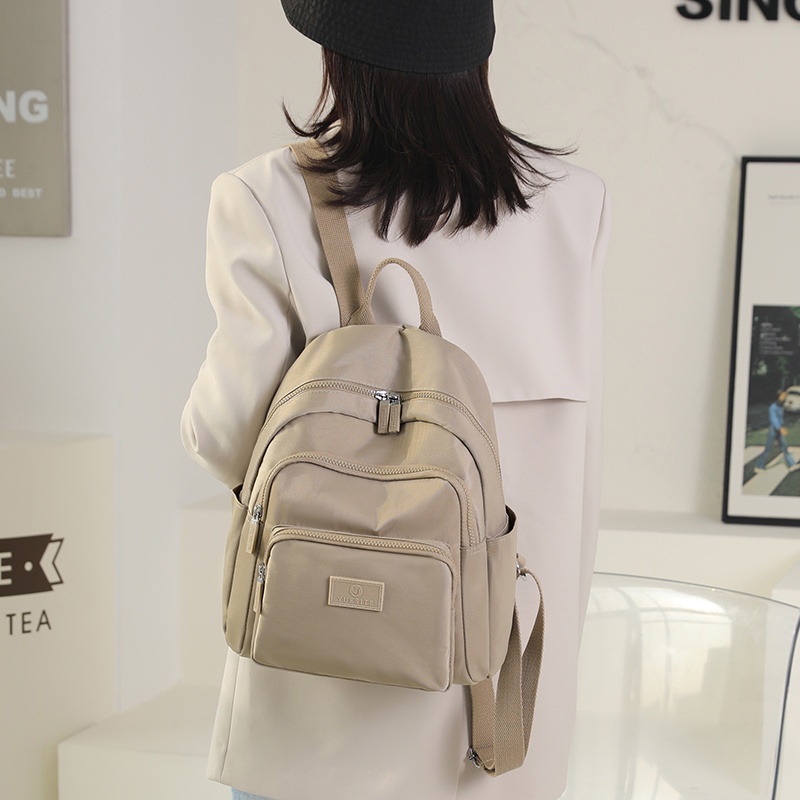 Ba Lô Canvas Siêu Nhẹ Chống Thấm Nước Thời Trang Cho Nữ