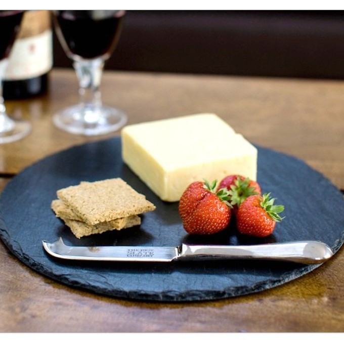 Sản phẩm đá thiên nhiên_ĐĨA ĐÁ ĐEN, đĩa đựng món Âu, Phụ kiện trang trí, chụp ảnh đẹp,siêu sang