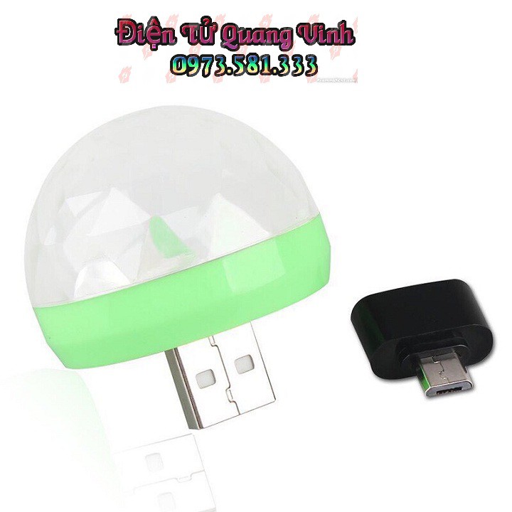 Đèn sân khấu mini 4W led giắc USB