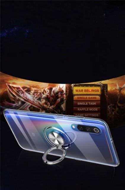 Ốp lưng Xiaomi Mi 9SE  FREESHIP Từ 50k dẻo trong suốt giá đỡ nhẫn iring chống sốc cao cấp