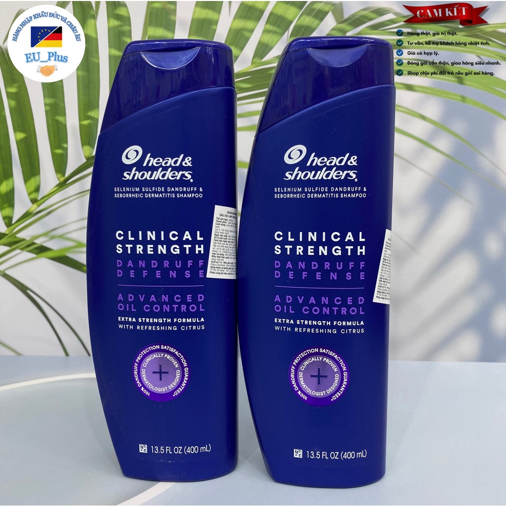 Dầu Gội Giảm Gàu Head &amp; Shoulder Clinical Strength Shampoo 400ml Của Mỹ