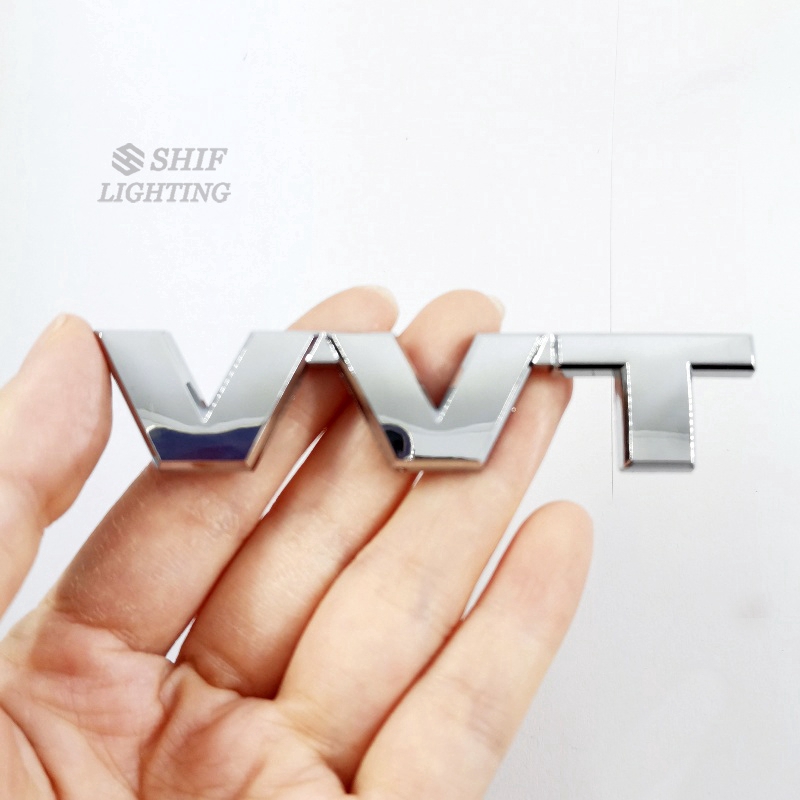 1 x ABS VVT Letter Logo Car Auto Side Rear Emblem Badge Sticker Decal Replacement For SUZUKI VVT