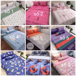 Set Chăn Trần Ga Gối Đũi(chat chọn mẫu)