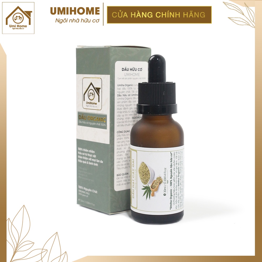 Dầu Hạt Cây Gai dưỡng da hữu cơ UMIHOME nguyên chất 30ml