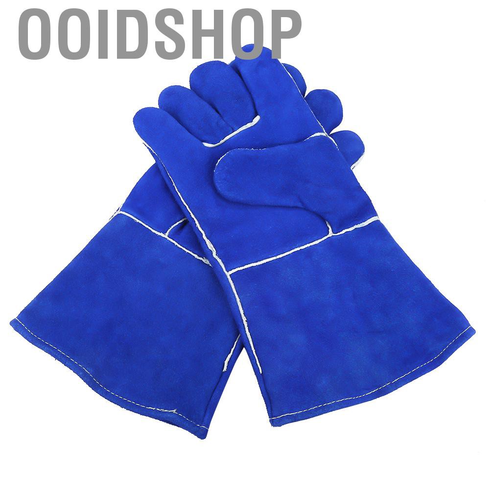 1 Đôi Găng Tay Cách Nhiệt Màu Xanh Dương Cho Thợ Hàn