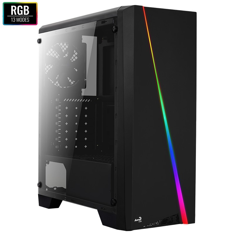 Vỏ Thùng Máy Case Aero Cool Cylon WG/BG Tempered Glass Mid-Tower Led RGB New 100% #7