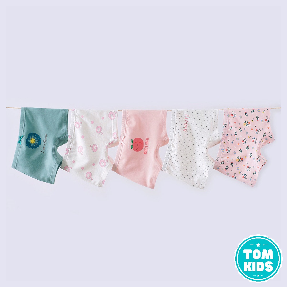 SET Quần Chíp Bé Gái Chất Liệu COTTON Kháng Khuẩn Co Giãn Đàn Hồi Tốt Họa Tiết Ngộ Nghĩnh Dễ Thương