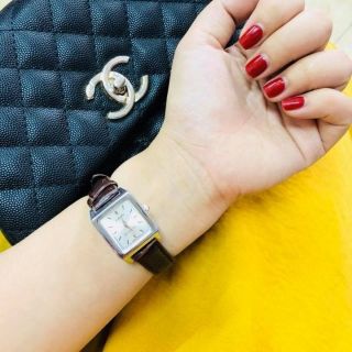 Đồng hồ geneva unisex mặt vuông thời trang