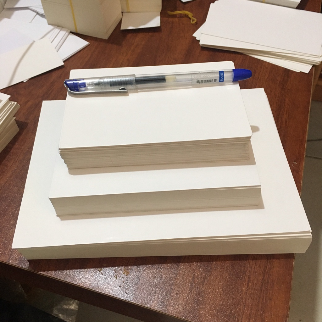 Thẻ flashcard trắng A5, A6, thẻ học cho bé