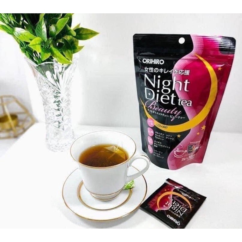 Trà giảm cân night diet tea beauty Orihiro