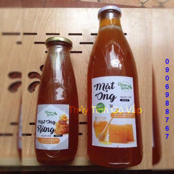 Chai thủy tinh nắp thiếc 500ml, đựng sữa, sinh tố, nước ép trái cây. | BigBuy360 - bigbuy360.vn