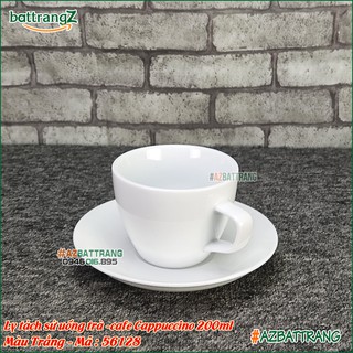 Ly sứ uống cafe men trắng gốm Bát Tràng- AZBATTRANGPRO