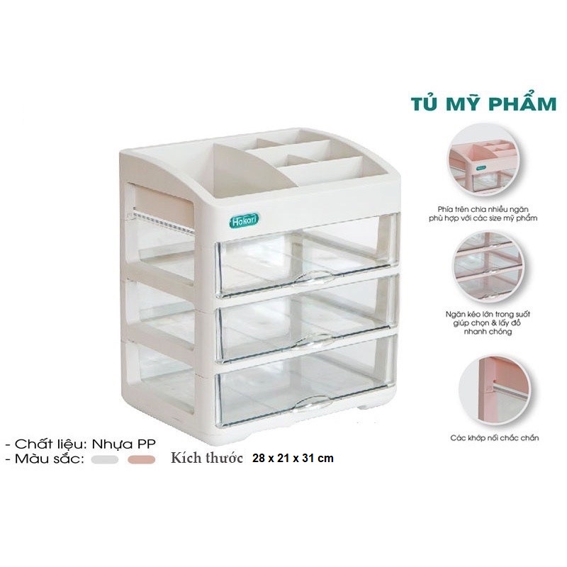 Tủ Mỹ Phẩm Hokori 3636, Tủ Đựng Đồ Trang Điểm Đa Tầng Cao Cấp Việt Nhật