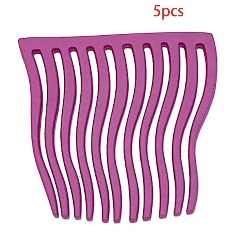 Bộ 5 Lược Kẹp Tóc Kim Loại Màu Sắc Ngọt Ngào Cho Nữ