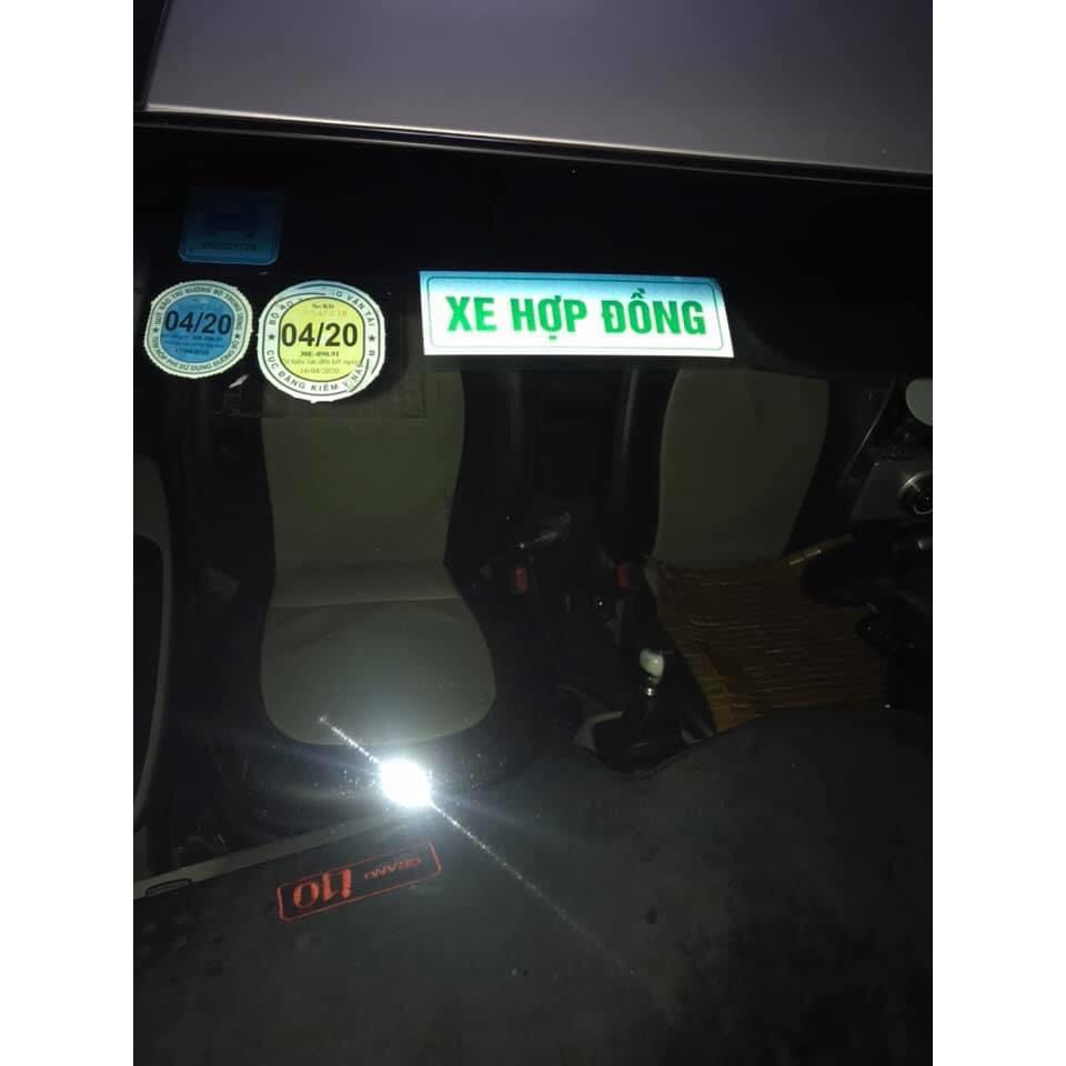 Tem decal chữ XE HỢP ĐỒNG phản quang, size 0.6x20cm