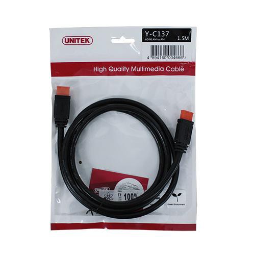 Dây HDMI to HDMI 1.5m Unitek YC 137