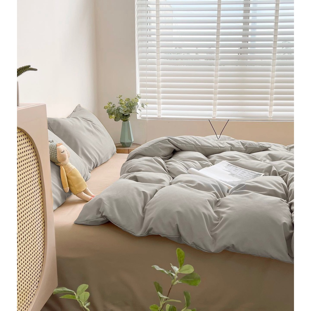 Bộ Chăn Ga Gối Cotton Tici Notag HIN BEDDING, Chất Liệu Vải Mềm Mịn Không Bai Xù, Ga Giường Đủ Kích Thước