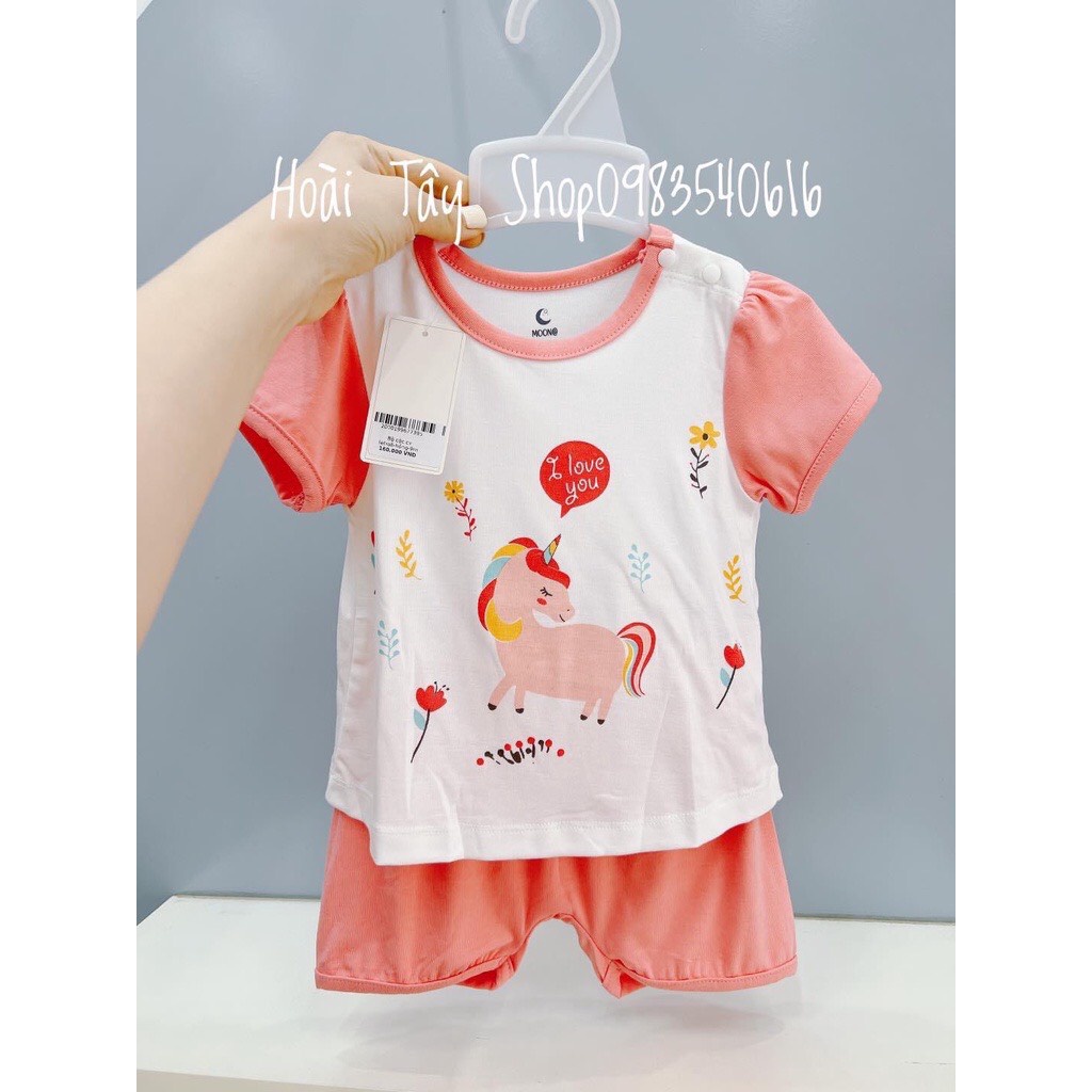 Moon 2022 -Bộ cộc Moon chất peptit cotton siêu mềm bộ quần áo cho bé trai bé gái