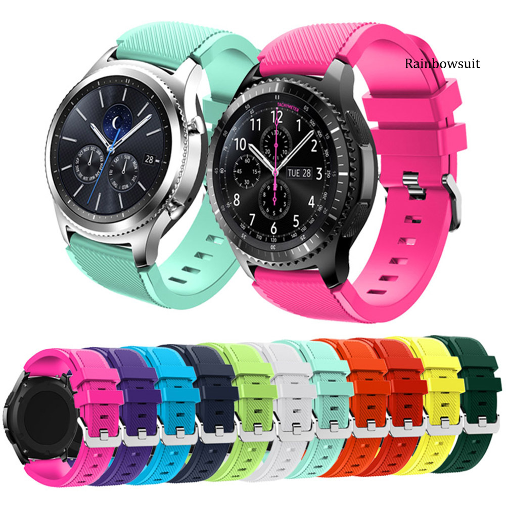 Dây Đeo Silicone Cho Đồng Hồ Thông Minh Samsung Gear S3 Frontier / Classic