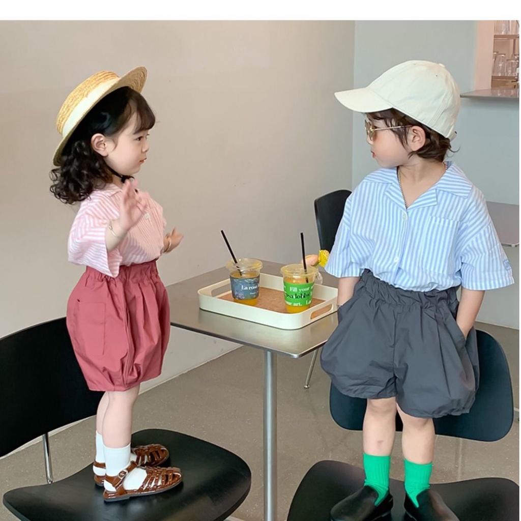 Set Áo Thun Ngắn Tay Và Quần Short Thời Trang Hè Cho Bé