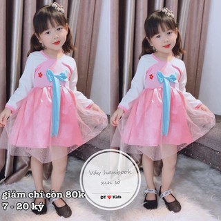 Váy kiểu hanbok cho bé gái