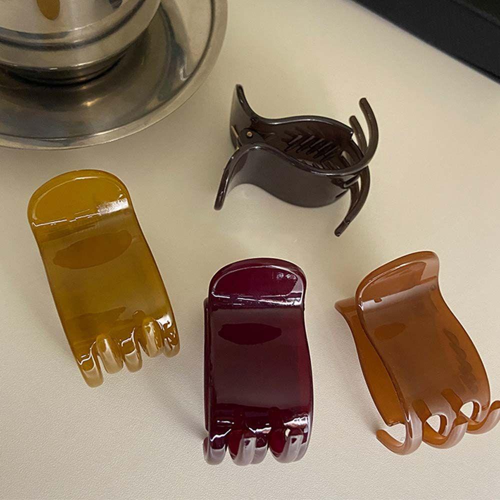 Kẹp Tóc Nhỏ Màu Trơn Trong Suốt WMES15H Cho Nữ