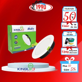 Bóng đèn led đèn led âm trần Ruby 08W Đơn Sắc thiết bị điện Kingled