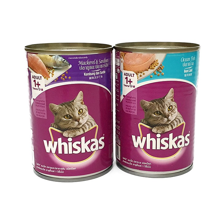 Pate Whiskas Cho Mèo Trưởng Thành Dạng Lon 400g Giá Rẻ #Tintin Pet Store