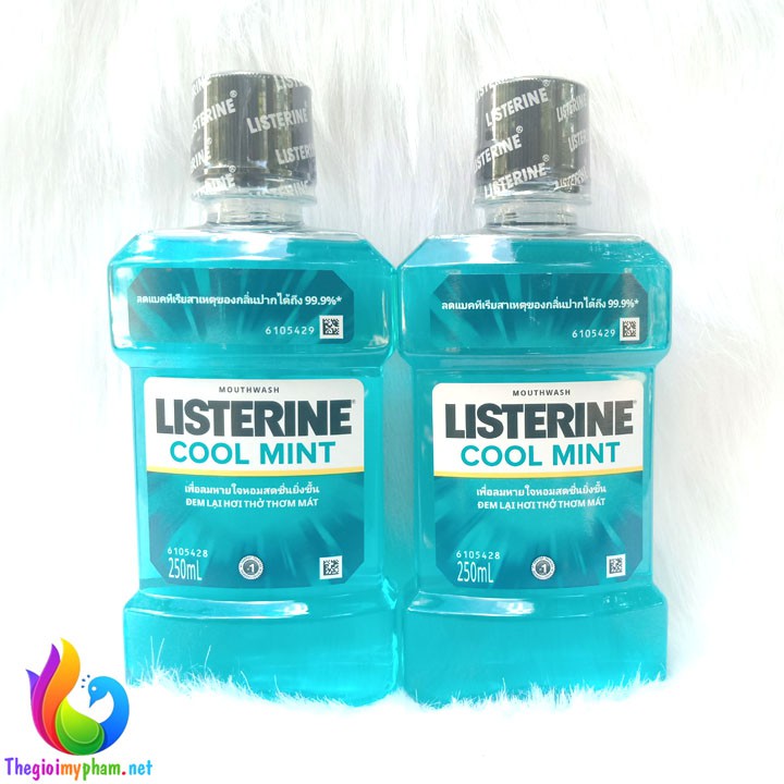 Combo 2 Nước Súc Miệng Listerine Cool Mint 250ml