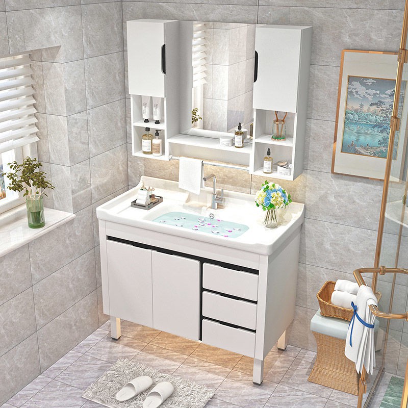 tủ phòng tắm pvc kết hợp chậu rửa hộ gia đình quầy | BigBuy360 - bigbuy360.vn