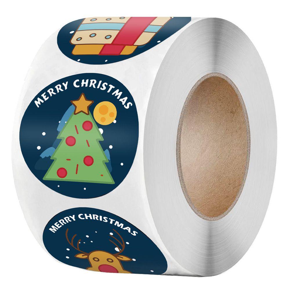 Bộ 500 Sticker Dán Trang Trí Hộp Quà Giáng Sinh